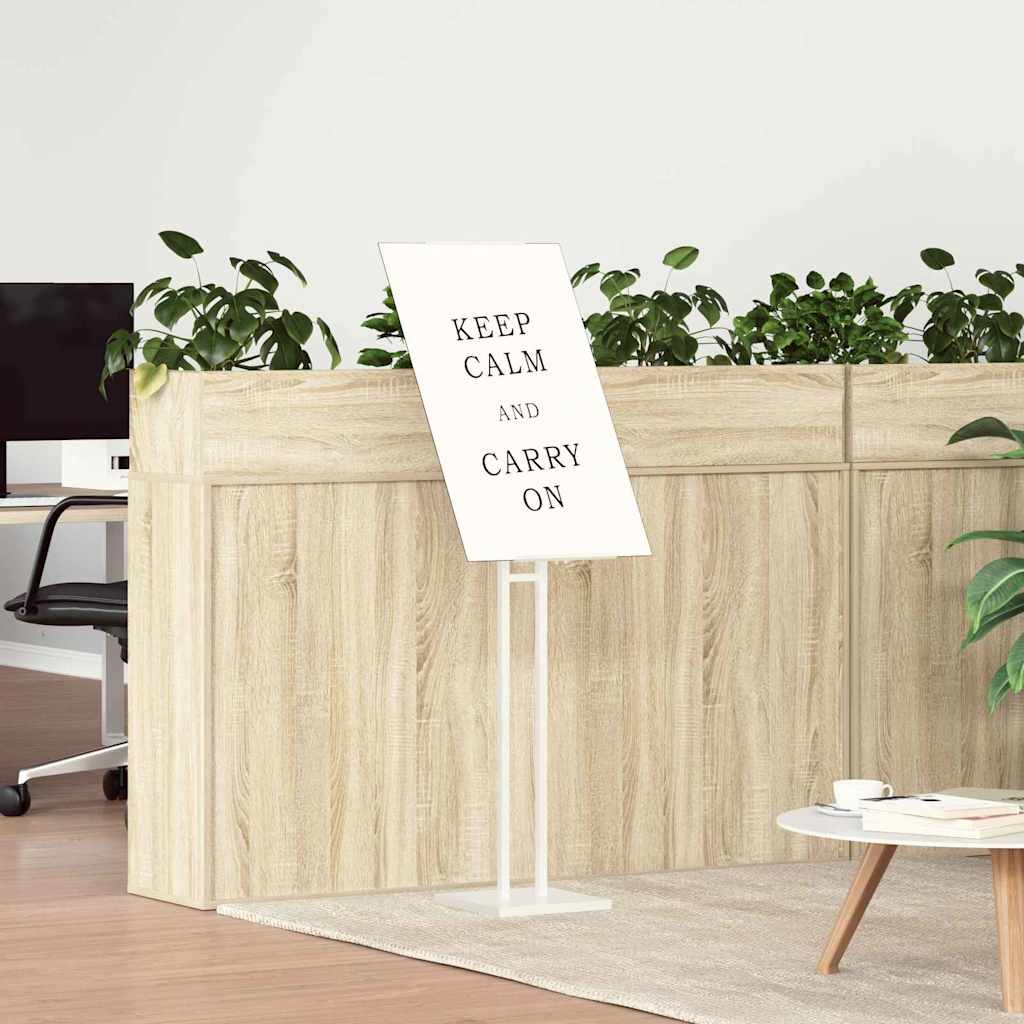 Messestände 2 pcs Weiß 26,5 x 26,5 x 127 cm Stahl