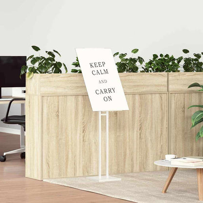 Messestände 2 pcs Weiß 26,5 x 26,5 x 127 cm Stahl