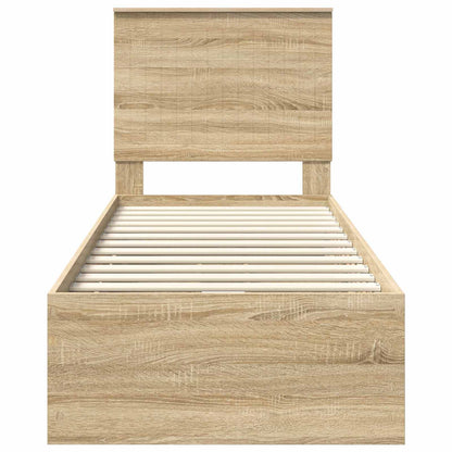 Bettrahmen Sonoma-Eiche 75 x 190 cm Ingenieurs Holz