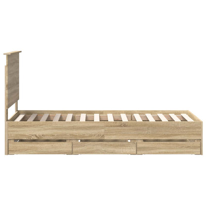 Bettrahmen Sonoma-Eiche 75 x 190 cm Ingenieurs Holz