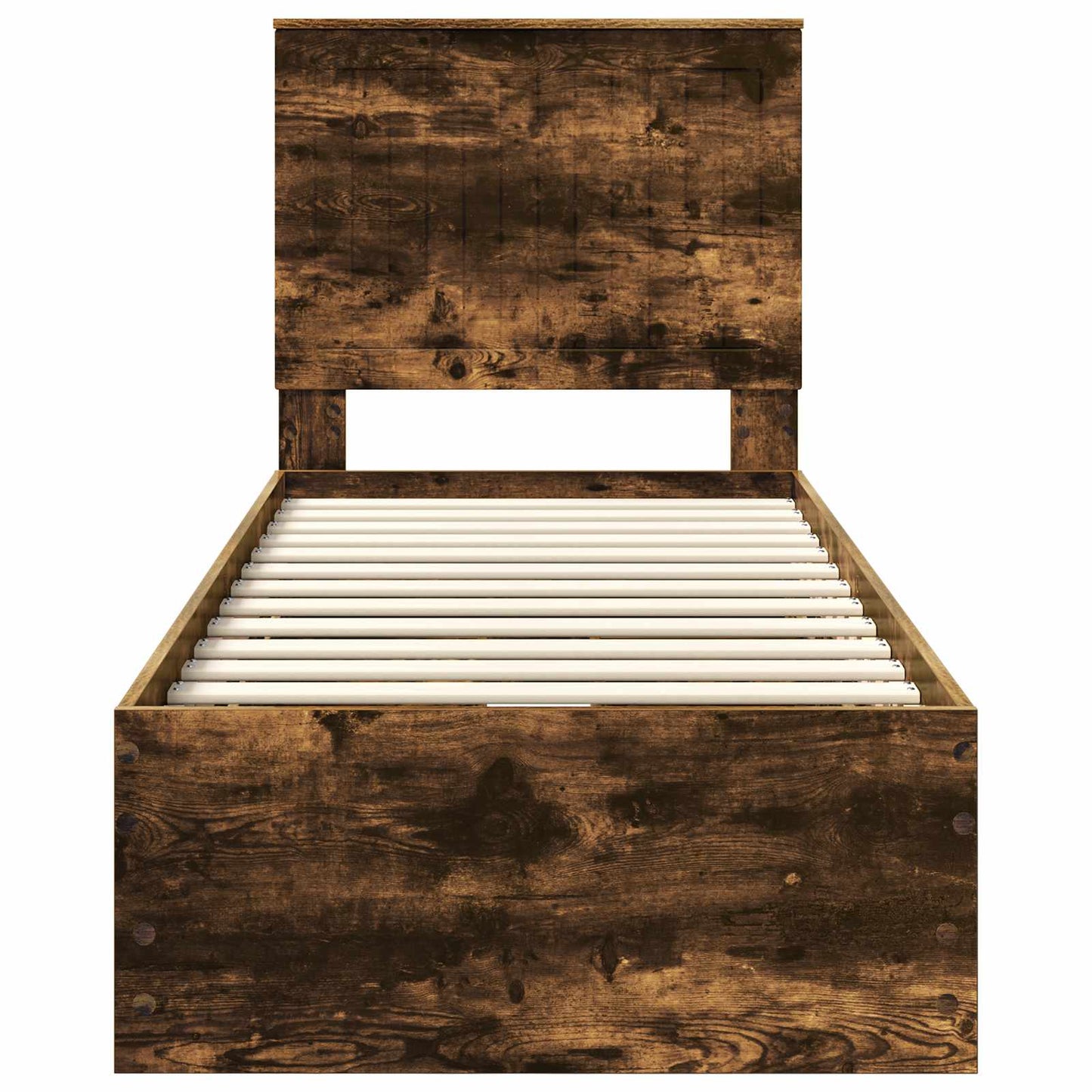 Bettrahmen Geräucherte Eiche 75 x 190 cm Ingenieurs Holz