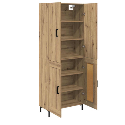 Highboard Artisan-Eiche 69,5 x 34 x 180 cm Holzwerkstoff