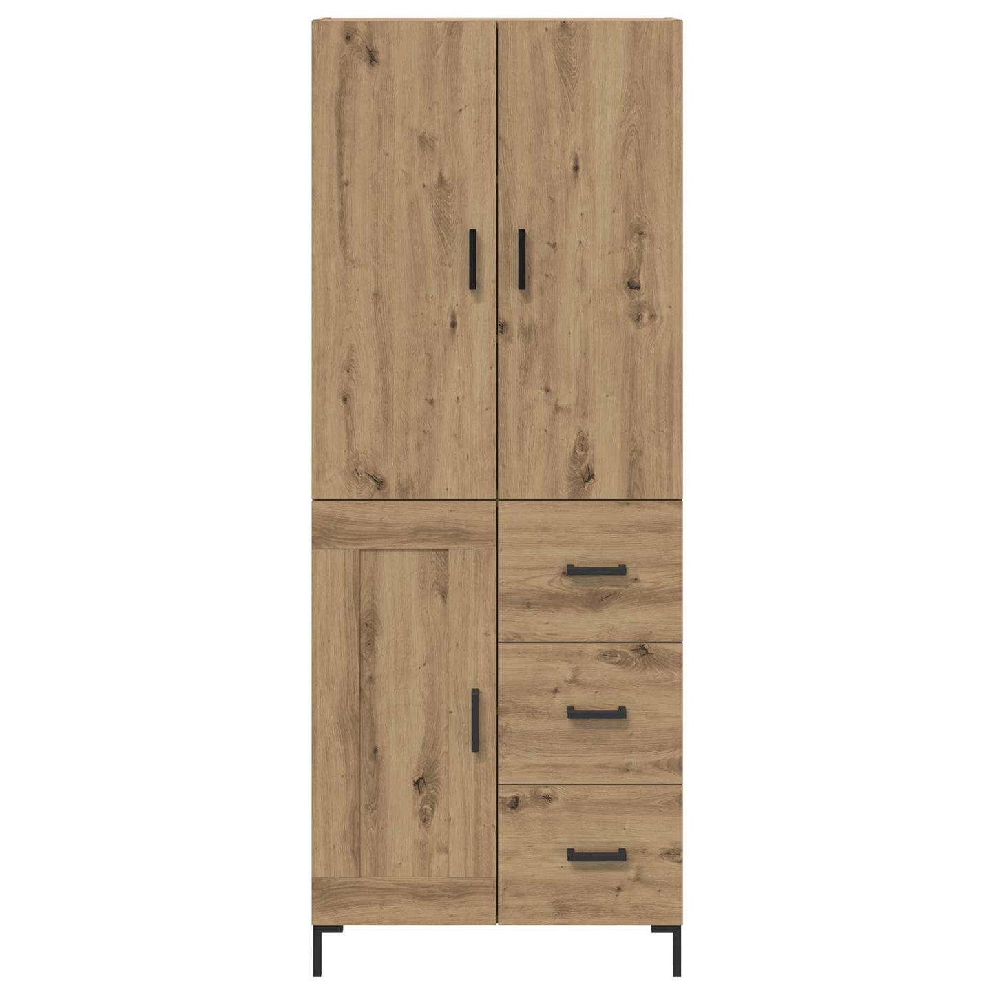Highboard Artisan-Eiche 69,5 x 34 x 180 cm Holzwerkstoff