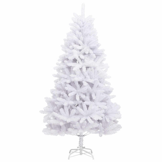 Künstlicher klappbarer Weihnachtsbaum Weiß 300 cm PVC und Stahl