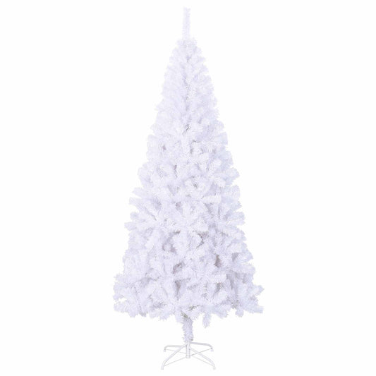 Künstlicher Weihnachtsbaum Weiß 240 cm PVC und Stahl