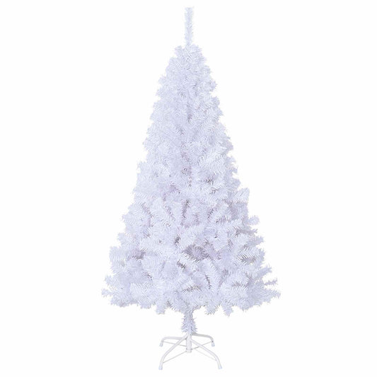 Künstlicher Weihnachtsbaum Weiß 120 cm PVC und Stahl