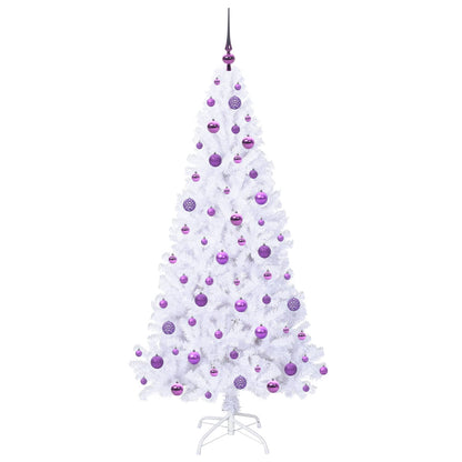 Künstlicher Weihnachtsbaum Weiß 180 cm PVC und Stahl