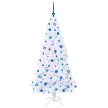 Künstlicher Weihnachtsbaum Weiß 180 cm PVC und Stahl