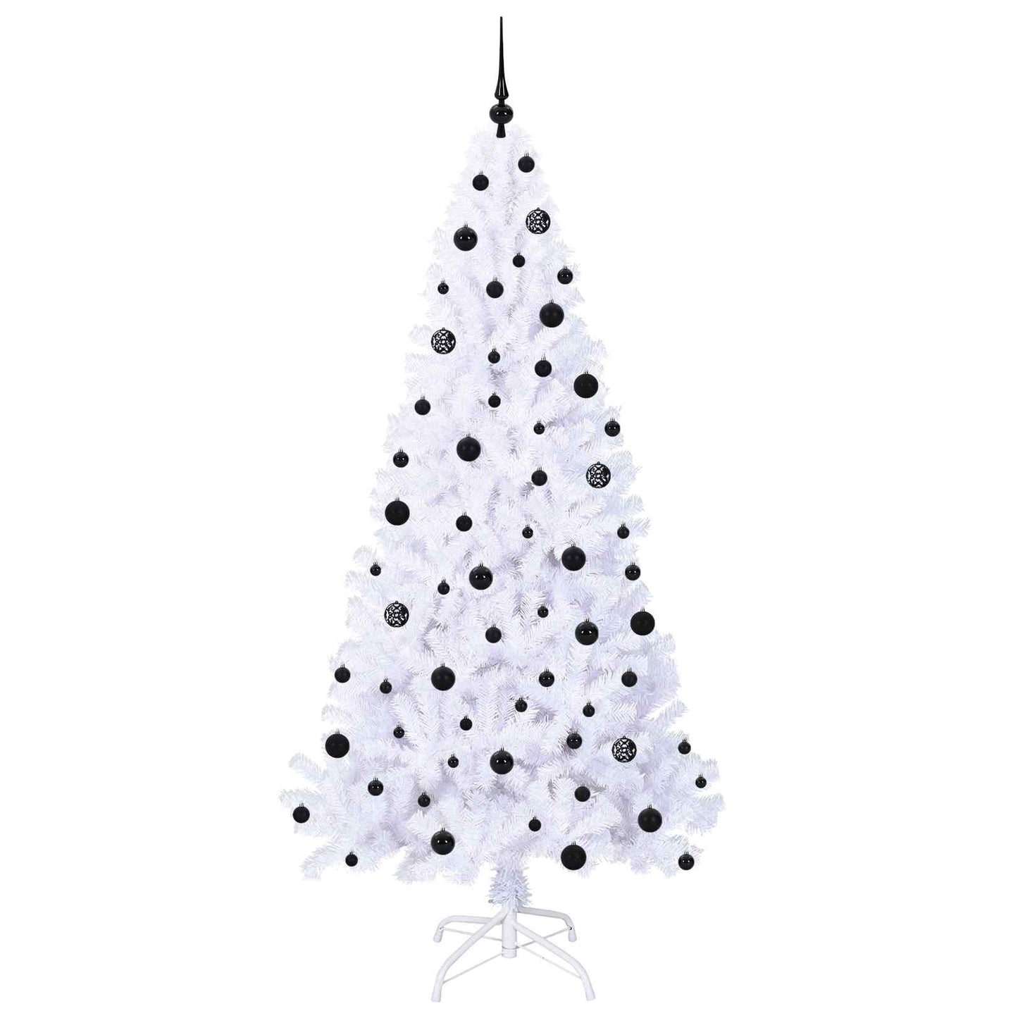 Künstlicher Weihnachtsbaum Weiß 210 cm PVC und Stahl