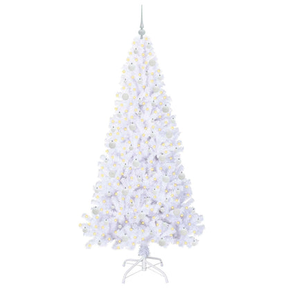 Künstlicher Weihnachtsbaum Weiß 210 cm PVC und Stahl