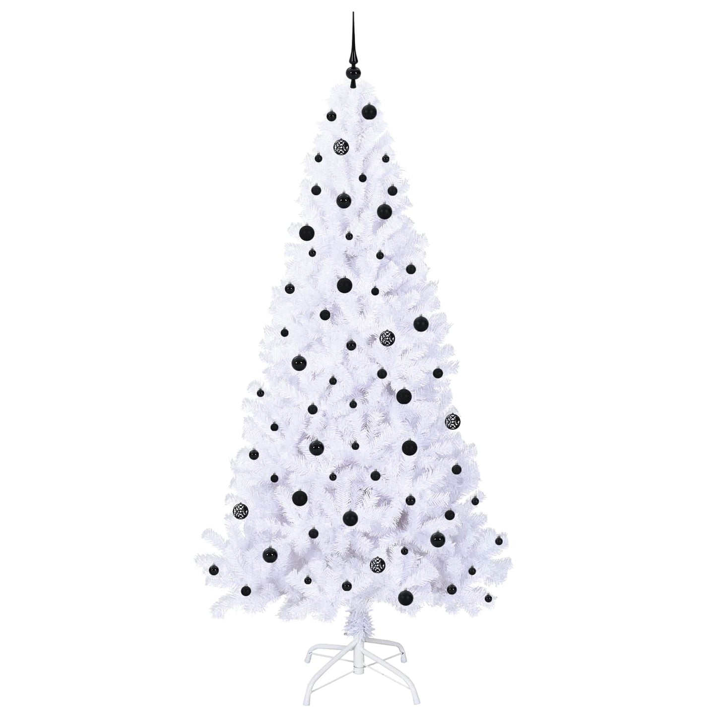 Künstlicher Weihnachtsbaum Weiß 240 cm PVC und Stahl