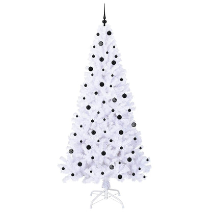 Künstlicher Weihnachtsbaum Weiß 240 cm PVC und Stahl