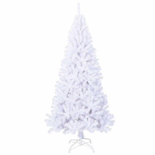 Künstlicher Weihnachtsbaum Weiß 240 cm PVC und Stahl