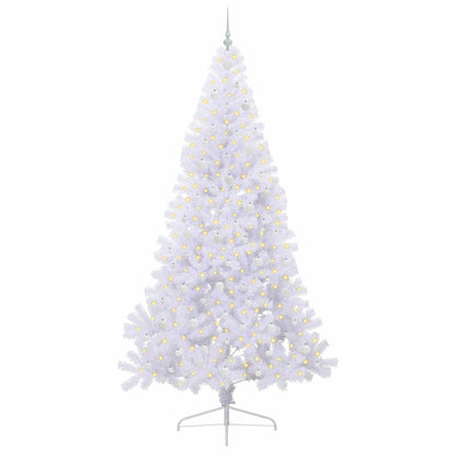 Künstlicher Weihnachtsbaum Weiß 240 cm PVC und Stahl