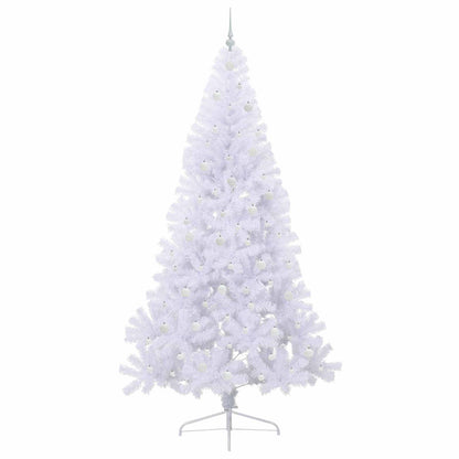 Künstlicher Weihnachtsbaum Weiß 240 cm PVC und Stahl