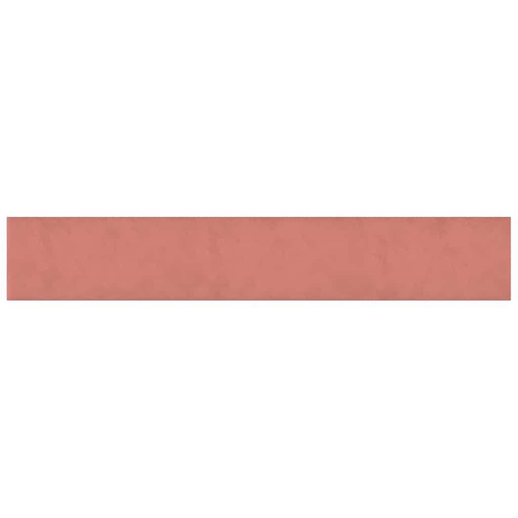 Wandpaneele 12 Stk. Rosa 90x15 cm Samt 1,62 m²
