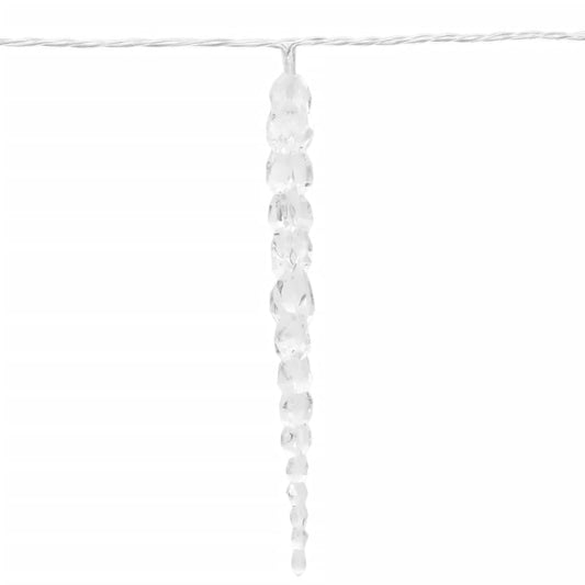 Weihnachts-Eiszapfen-Licht 100 LEDs Warmweiß 10 m Acryl PVC