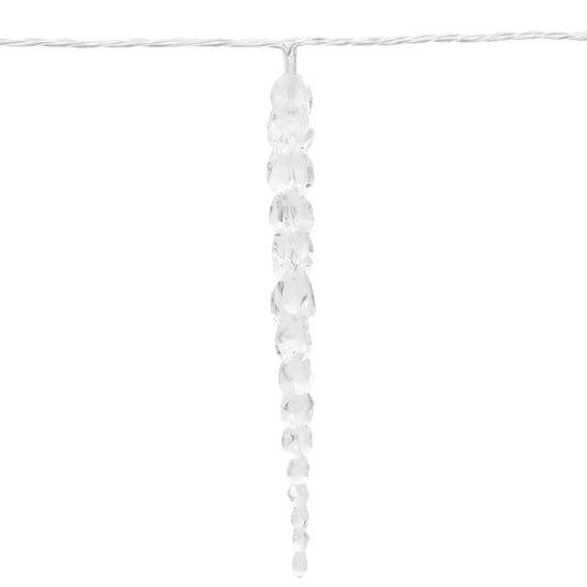 Weihnachts-Eiszapfen-Licht 200 LEDs Kaltweiß 20 m Acryl PVC