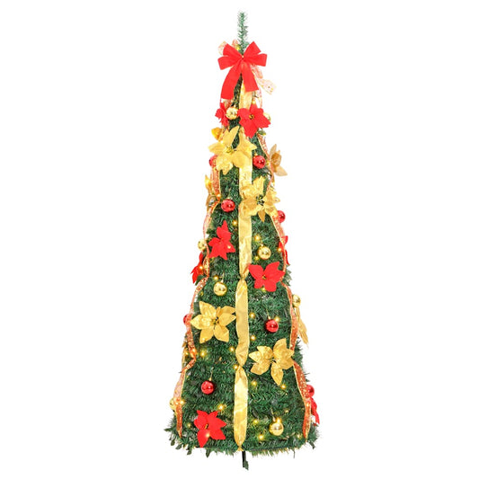 Pop-Up-Weihnachtsbaum Künstlich 200 LEDs Grün 210 cm