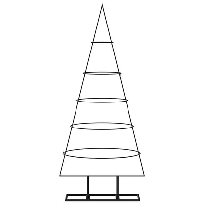 Metall-Weihnachtsbaum für Dekorationen Schwarz 125 cm