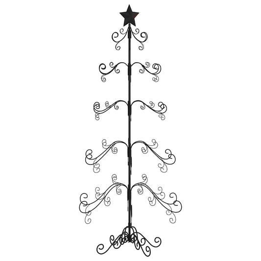 Metall-Weihnachtsbaum für Dekorationen Schwarz 150 cm