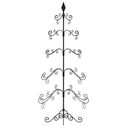 Metall-Weihnachtsbaum für Dekorationen Schwarz 150 cm