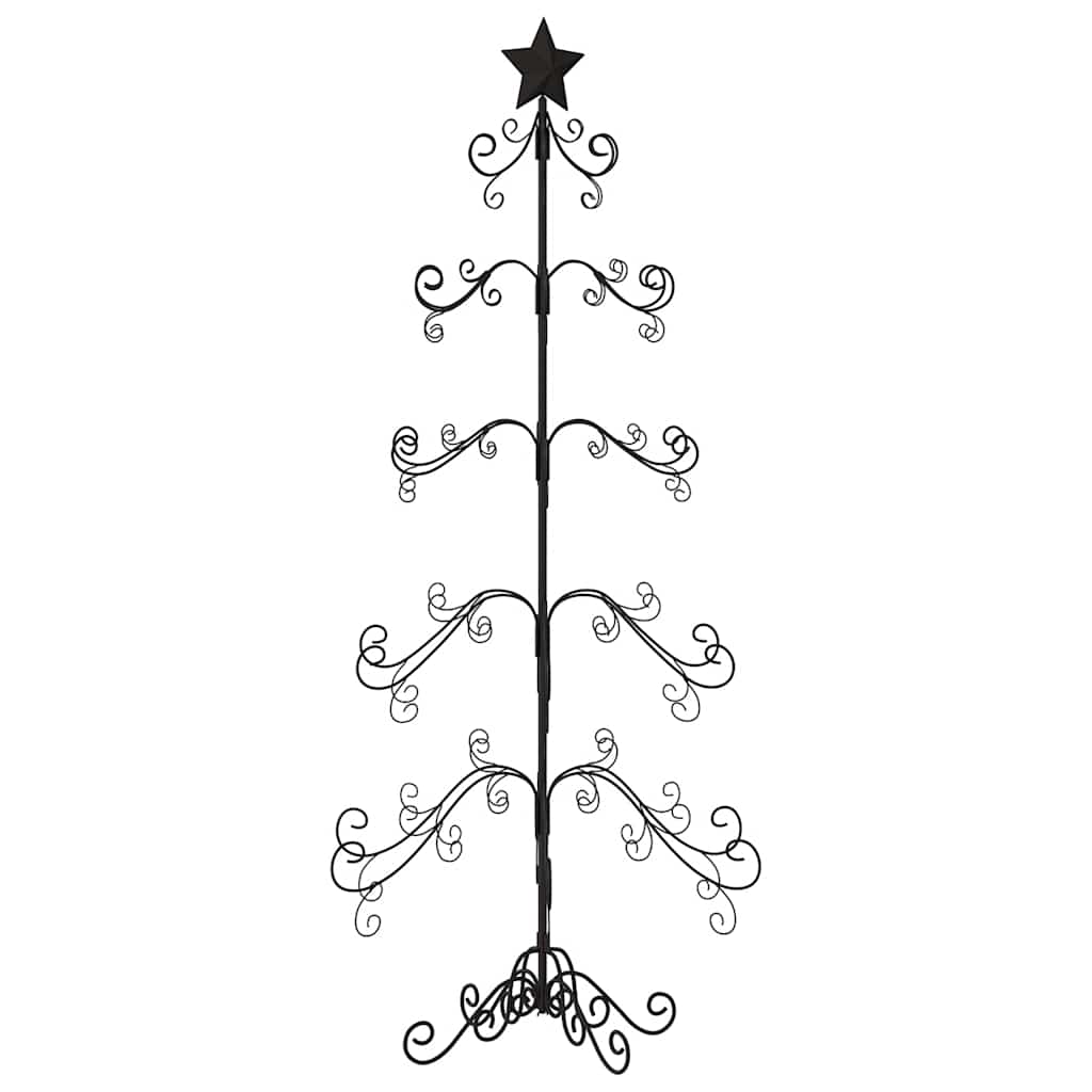 Metall-Weihnachtsbaum für Dekorationen Schwarz 150 cm