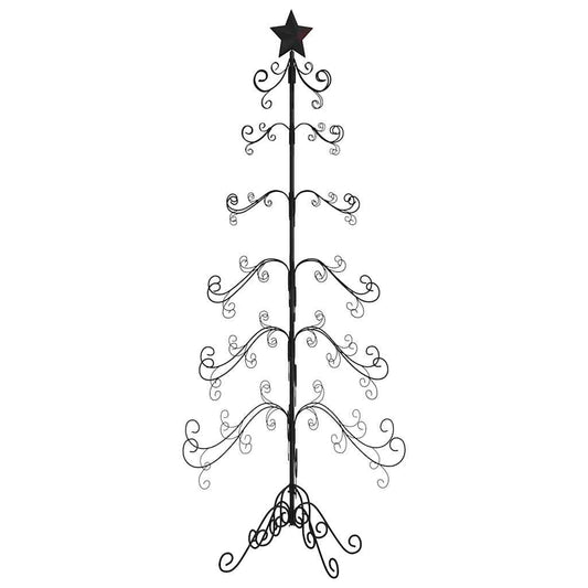Metall-Weihnachtsbaum für Dekorationen Schwarz 180 cm