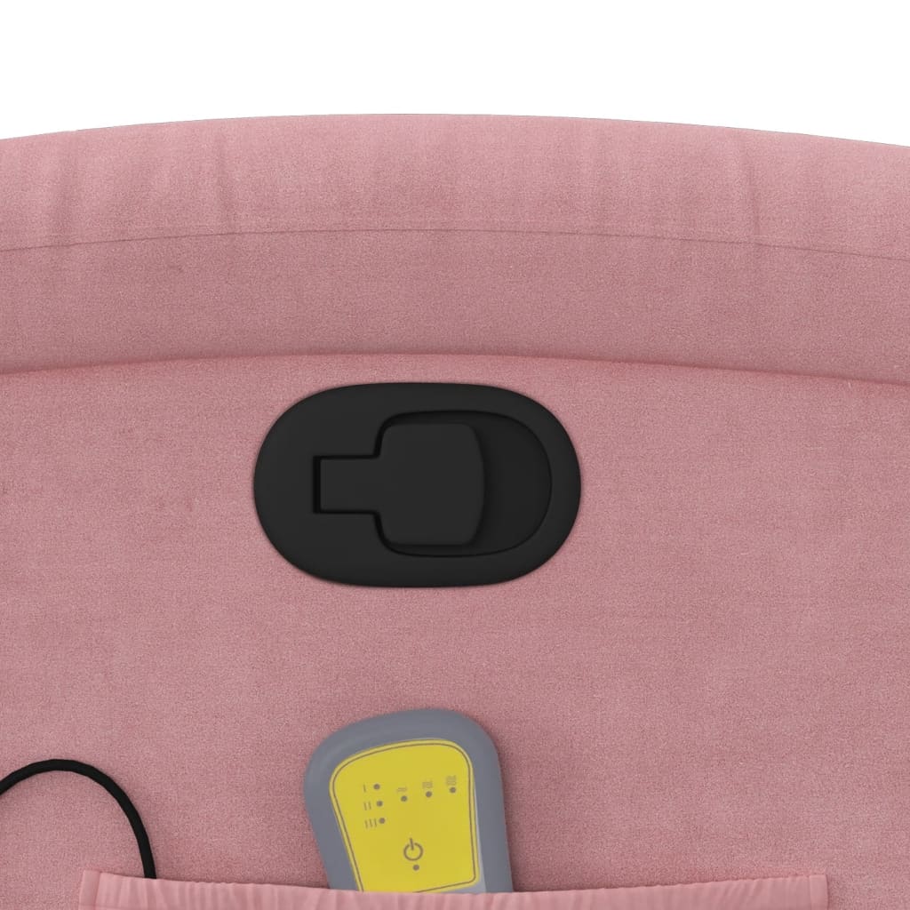 Massagesessel Rosa Samt