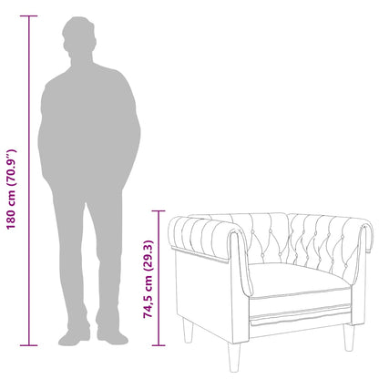 Sessel Chesterfield Leinen