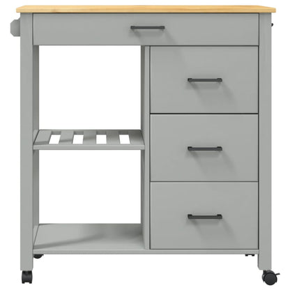 Küchenwagen MONZA 84x40x88,5 cm Massivholz Kiefer