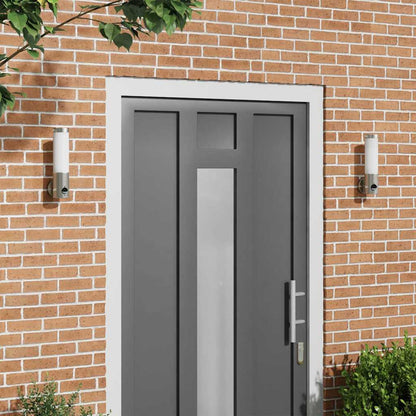 Außenwandlampen 2 pcs Silber 12 x 7.5 x 29 cm Edelstahl