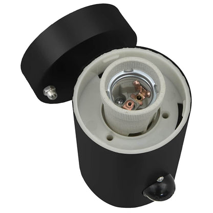 Außenwandleuchte 2 pcs Schwarz 12 x 8,5 x 29 cm