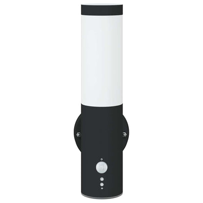 Außenwandleuchte 2 pcs Schwarz 15 x 7,5 x 33 cm