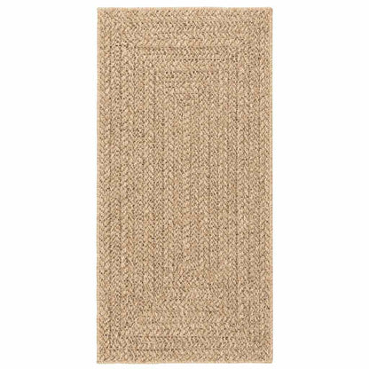 Teppich ZIZUR Beige 60x110 cm Jute-Optik Indoor und Outdoor