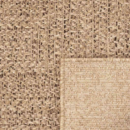 Teppich ZIZUR Beige 60x110 cm Jute-Optik Indoor und Outdoor