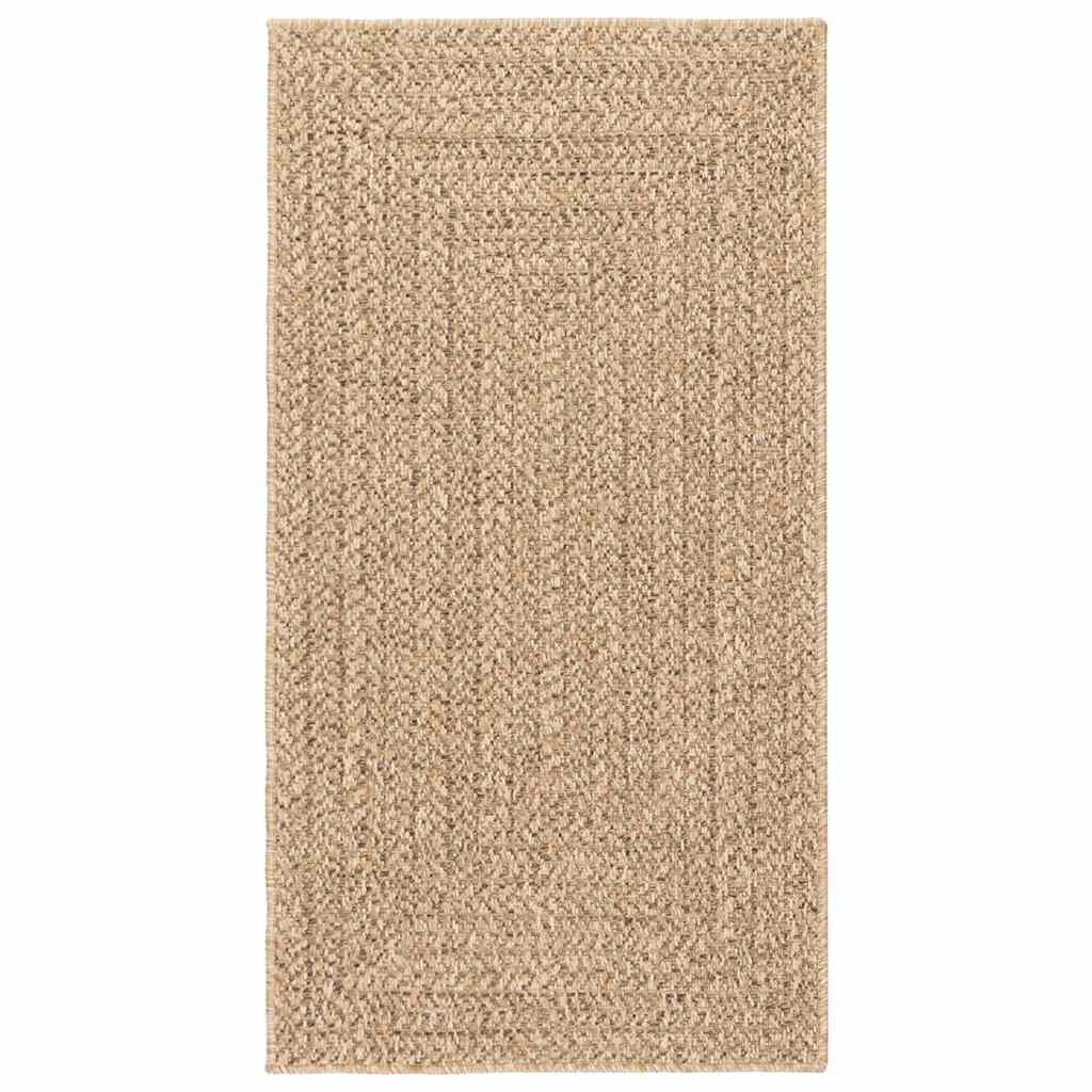 Teppich ZIZUR Beige 80x150 cm Jute-Optik Indoor und Outdoor