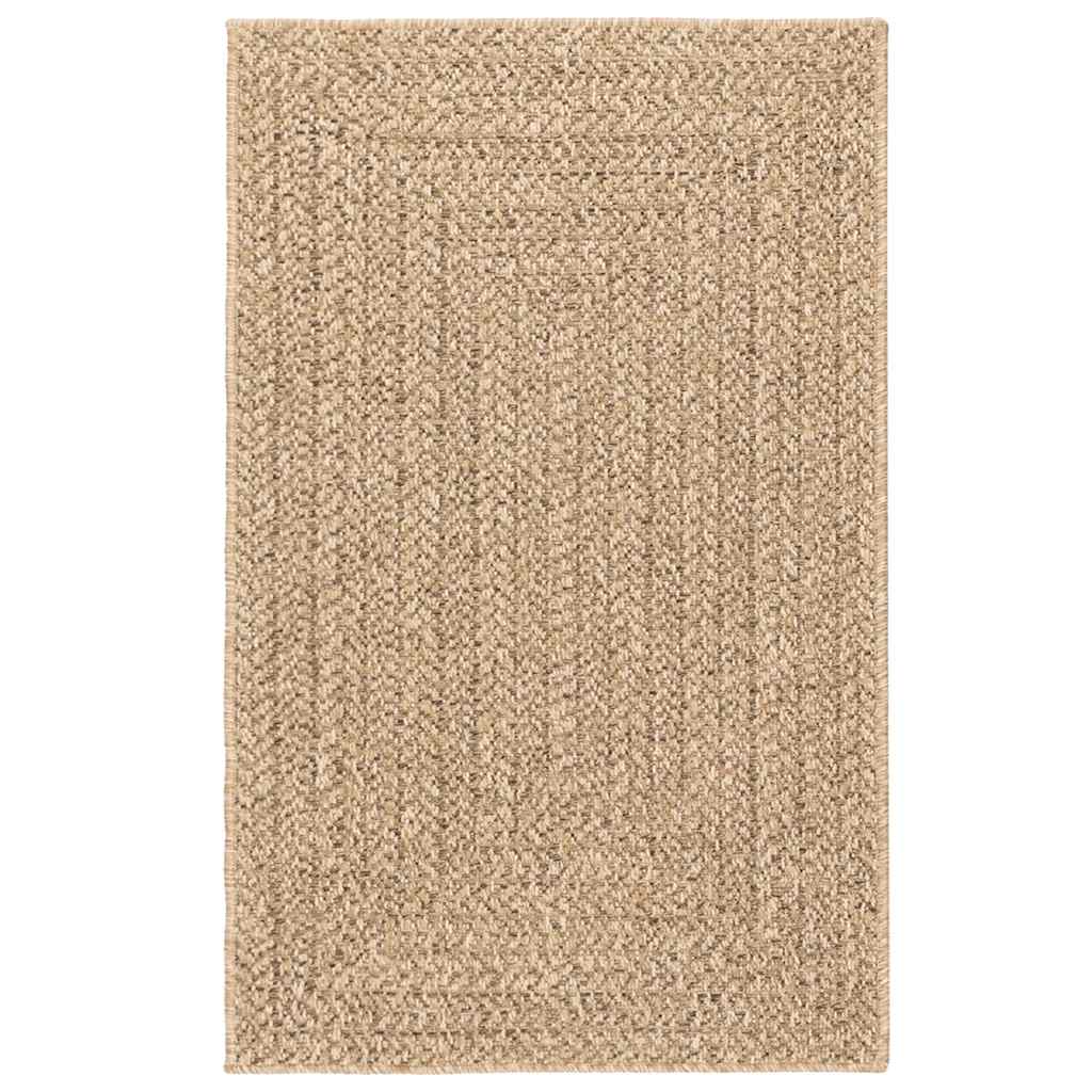 Teppich ZIZUR Beige 160x230 cm Jute-Optik Indoor und Outdoor
