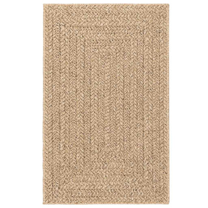 Teppich ZIZUR Beige 160x230 cm Jute-Optik Indoor und Outdoor