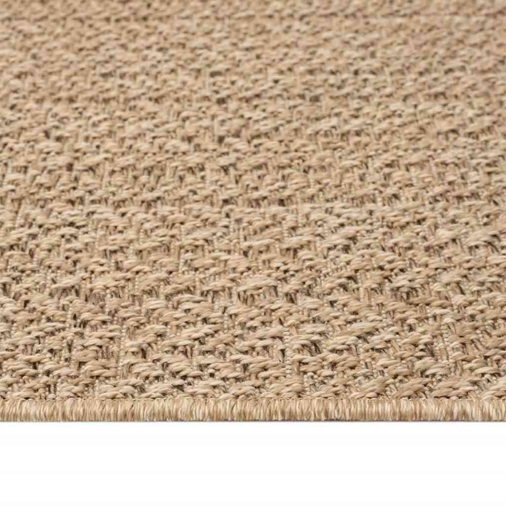 Teppich ZIZUR Beige 160x230 cm Jute-Optik Indoor und Outdoor