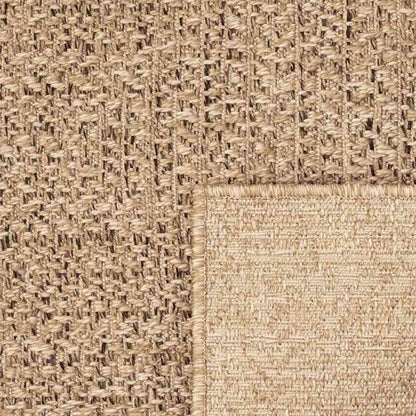 Teppich ZIZUR Beige 240x240 cm Jute-Optik Indoor und Outdoor