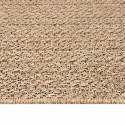 Teppich ZIZUR Beige 240x240 cm Jute-Optik Indoor und Outdoor