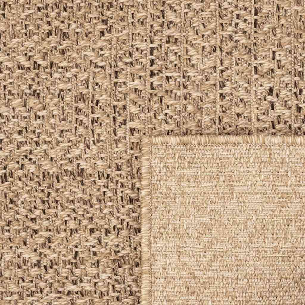 Teppich ZIZUR Beige 240x340 cm Jute-Optik Indoor und Outdoor