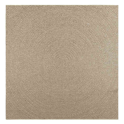 Teppich ZIZUR Beige 200x200 cm Jute-Optik Indoor und Outdoor