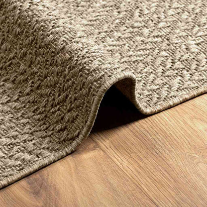 Teppich ZIZUR Beige 240x340 cm Jute-Optik Indoor und Outdoor