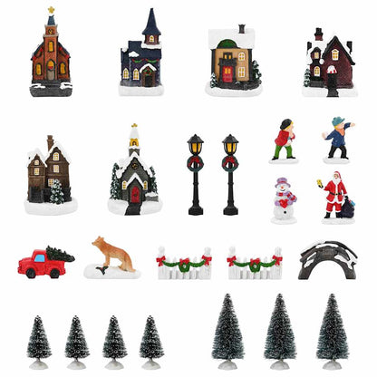 Weihnachtlicher Tischdekoration Mehrfarbig Harz