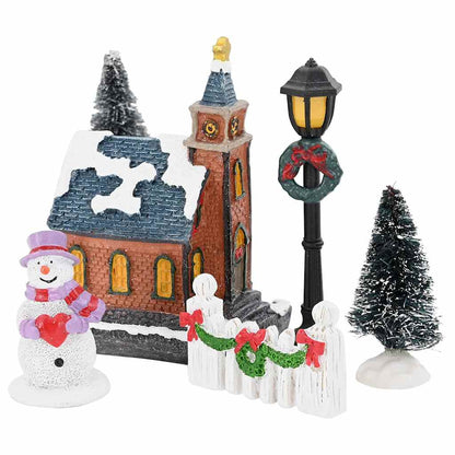 Weihnachtlicher Tischdekoration Mehrfarbig Harz