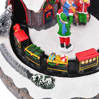 Weihnachtlicher Tisch Mehrfarbig 16 x 16 x 19 cm Harz