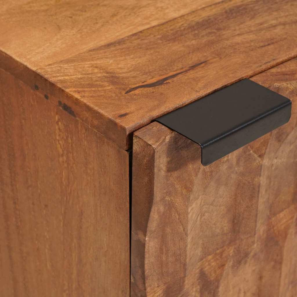 Nachttisch 2 pcs Braun 40 x 33,5 x 46 cm Massivholz Mango