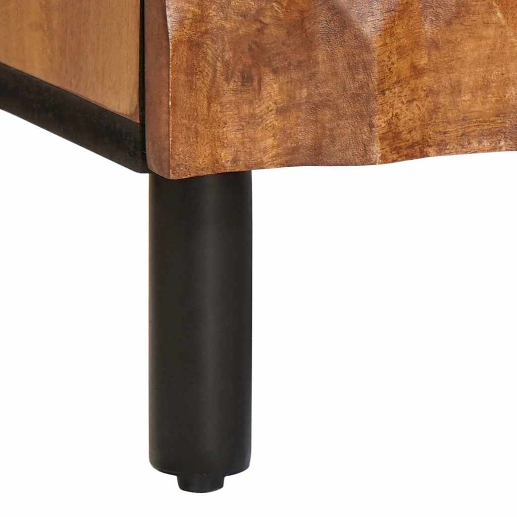 Nachttisch 2 pcs Braun 40 x 33,5 x 46 cm Massivholz Mango